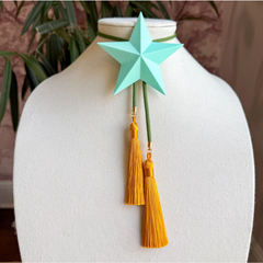 Lone Star Bolo Turquoise with Olive & Golden Yellow