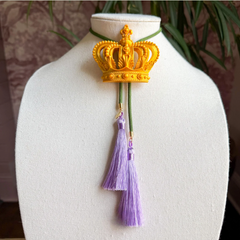 Crown Bolo Gold with Olive & Lavender