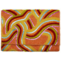 Multi-Color Waves Artist Series Clutch