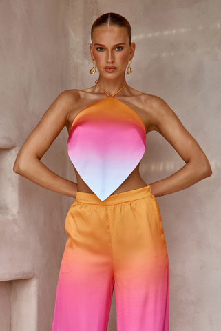 Orange Ombre Trinkets Top