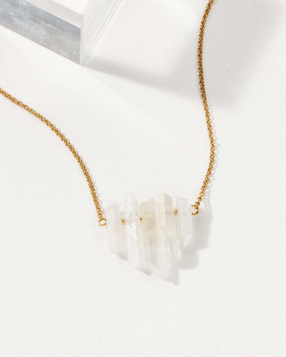 Rainy Day Necklace - Mystic Clear Ab Quartz