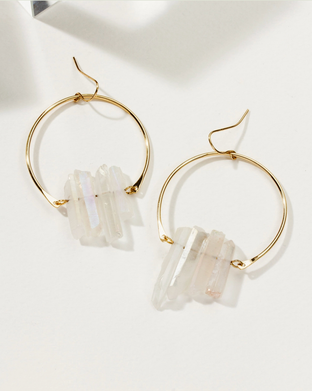 Super Nova Earrings- Mystic Ab Clear Quartz
