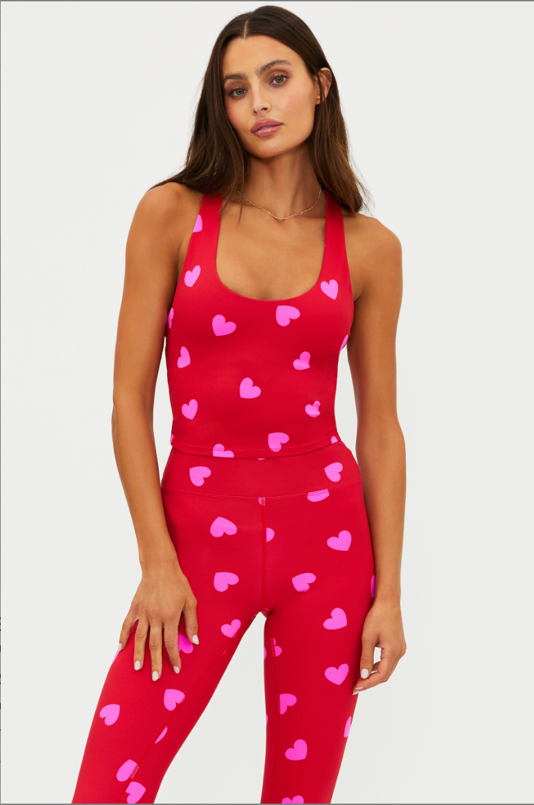 Yara Top - Royal Red Hearts