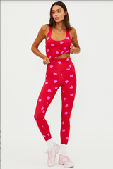 Piper Legging - Royal Red Hearts