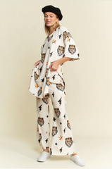 Tiger Print Set - Off White
