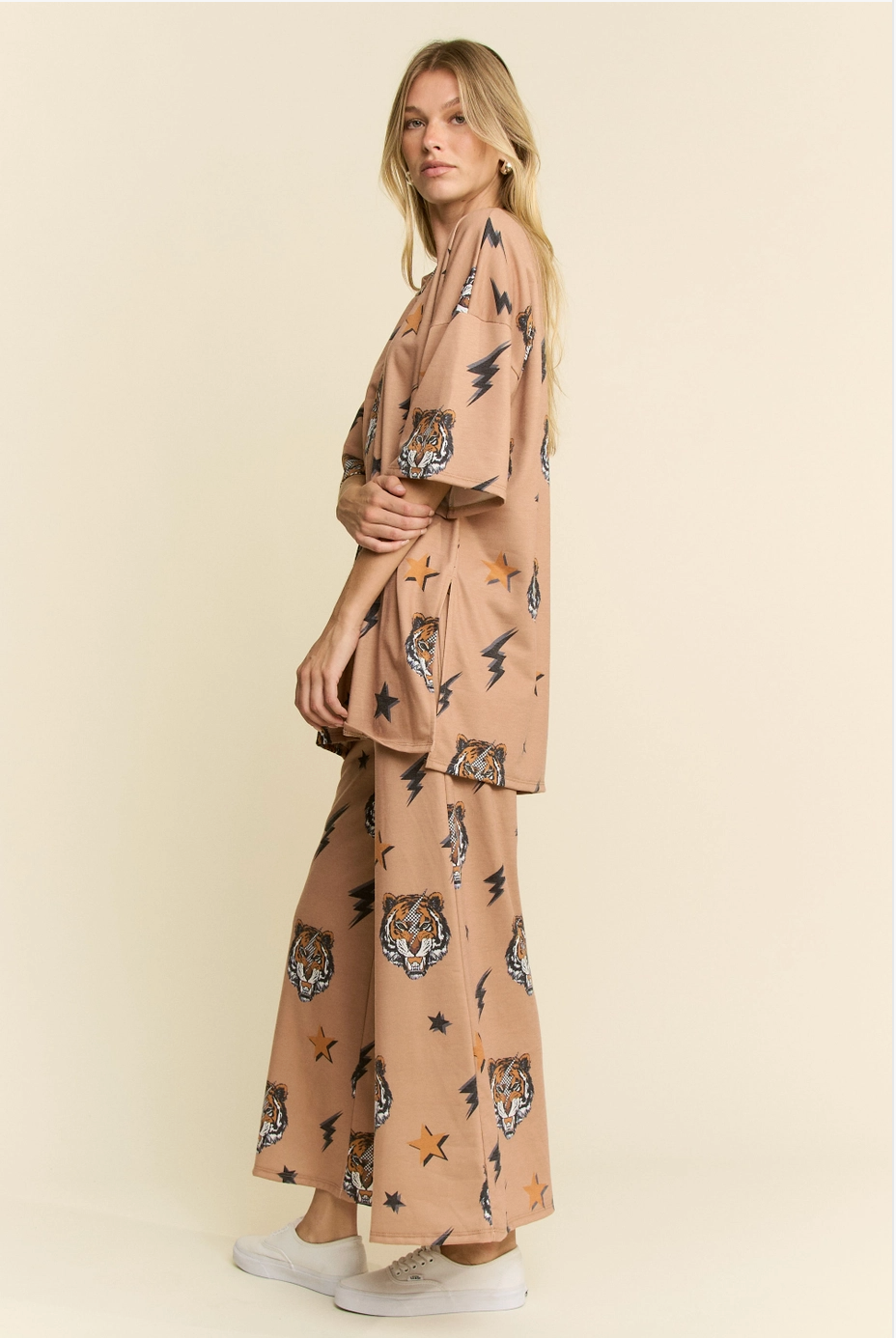 Tiger Print Set - Mocha