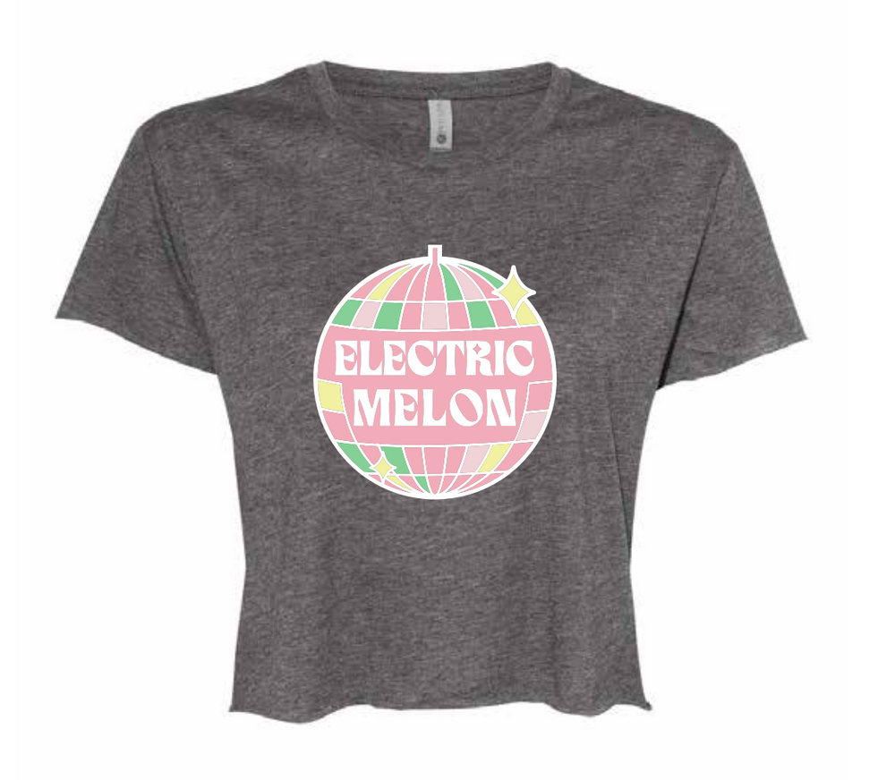 Electric Melon Crop Top - Gray